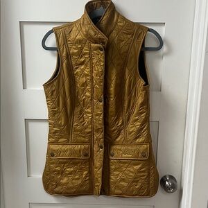 Barbour Women's Quilted Tan Vest